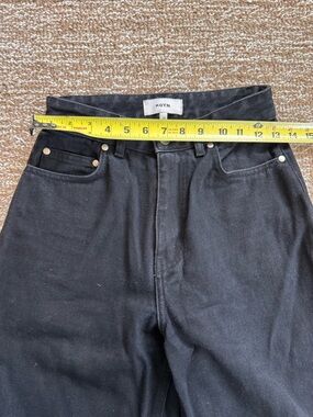 KOTN Black High-Rise Straight Jeans